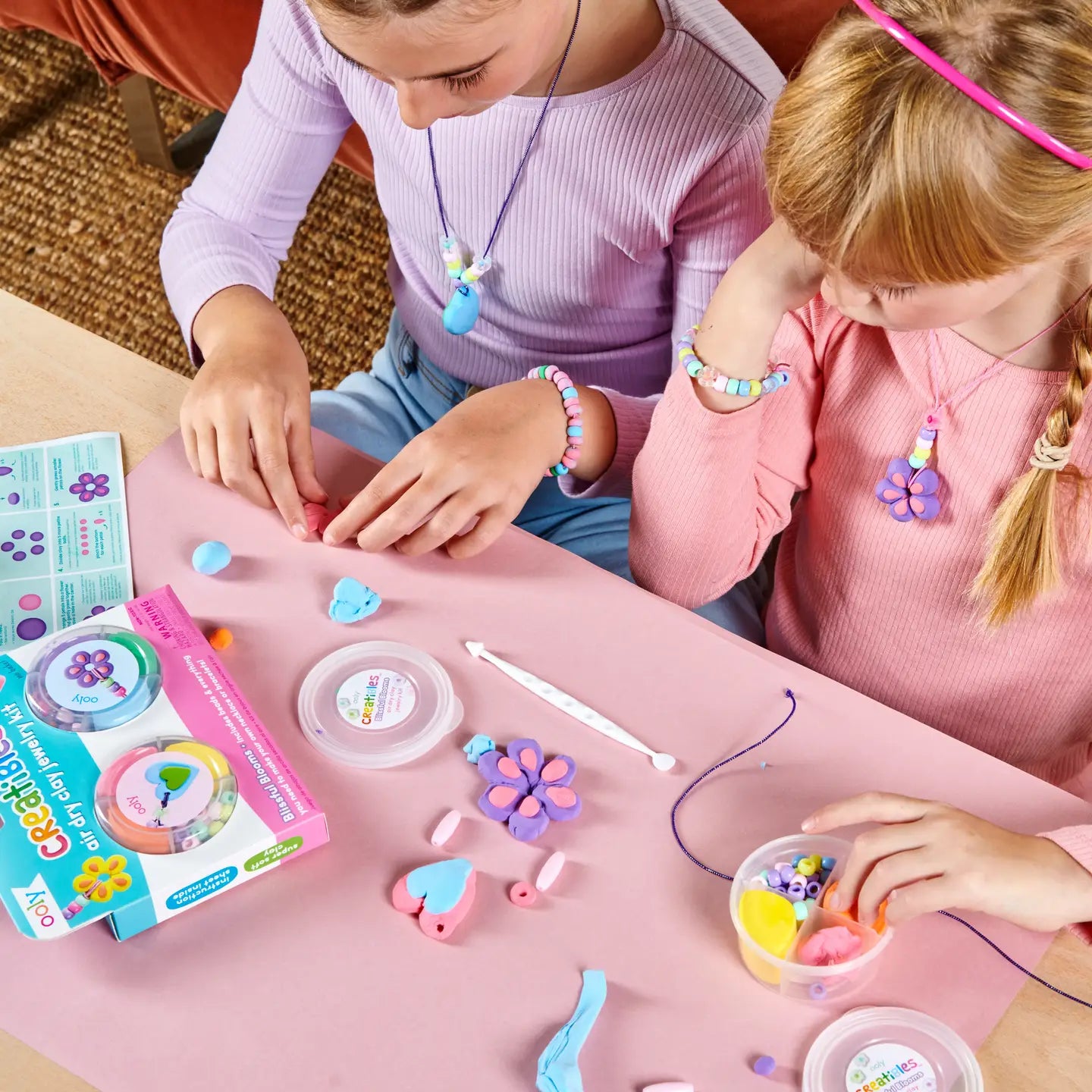 OOLY Creatibles Air Dry Clay Jewelry Kit