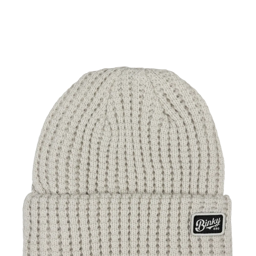 BinkyBro Kids Beanie Waffle Natural - Cream