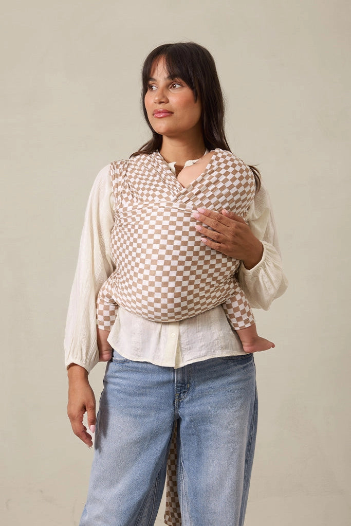 Solly Baby Almondine Chequer Wrap
