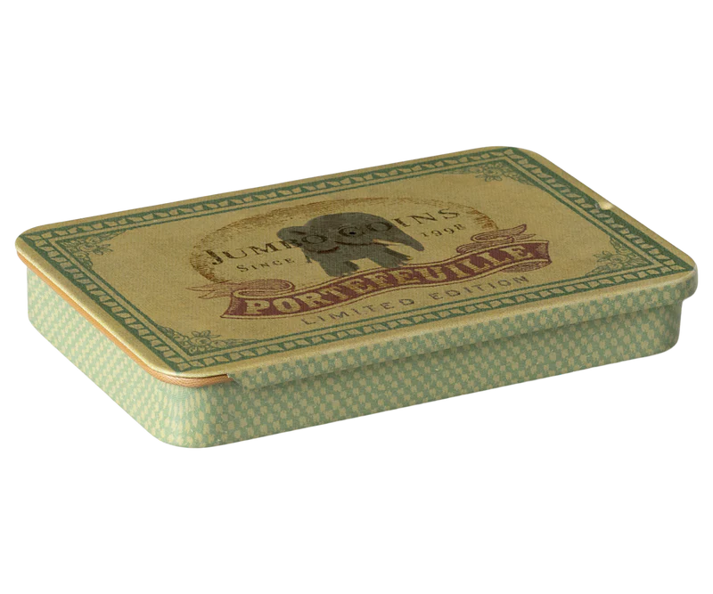 Maileg Metal Box with Sliding Lid,Jumbo Coins