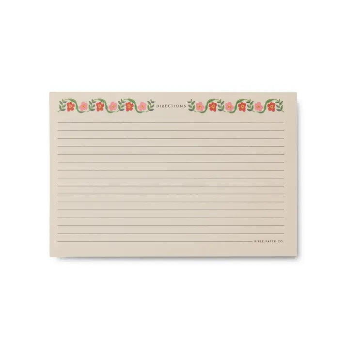 Rifle Paper Co Pack of 12 Cherry Farm Recipe Cards