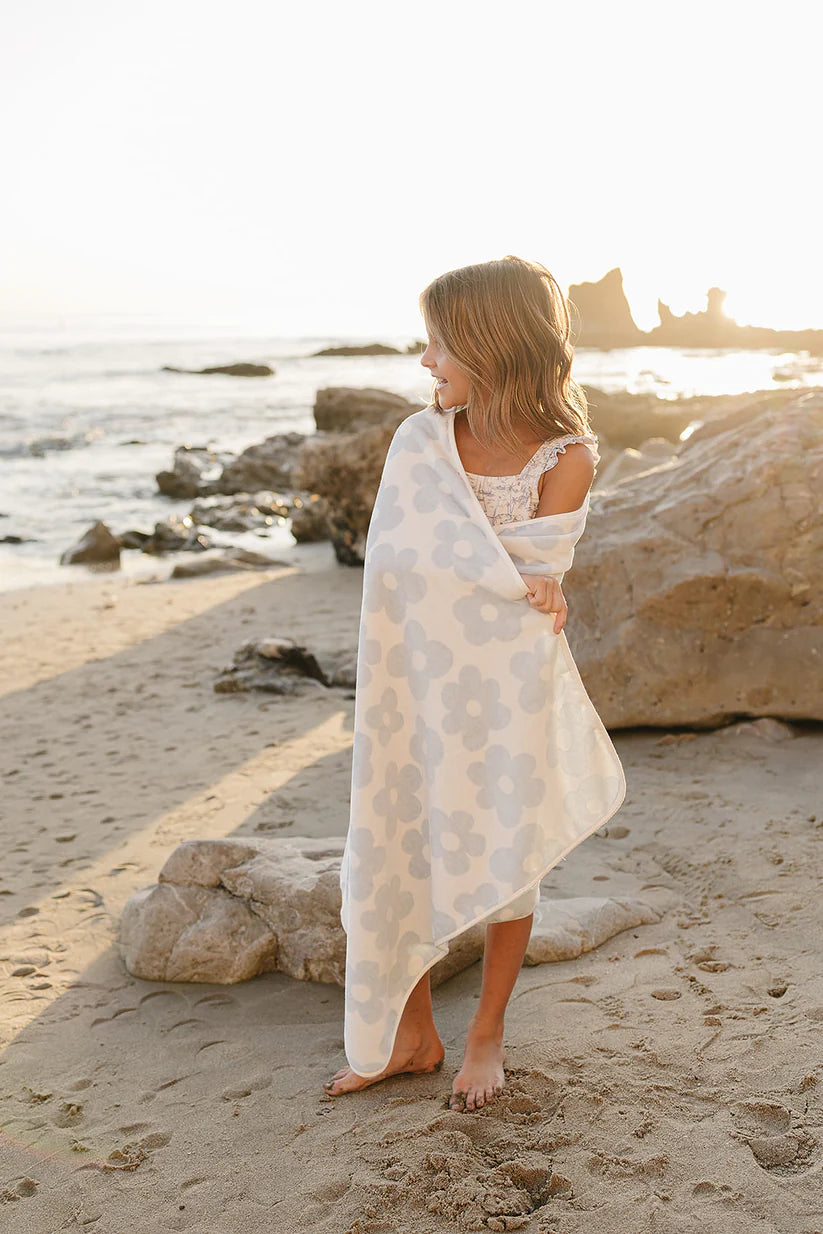 Mebie Baby Hooded Beach Towel - Coastal Floral