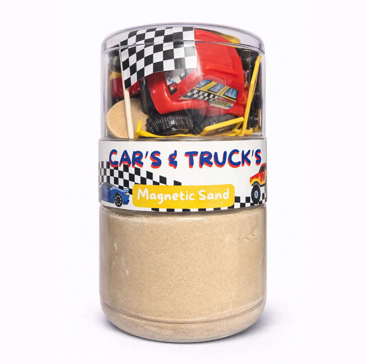 Play Play Dough Cars & Trucks Sand Jar