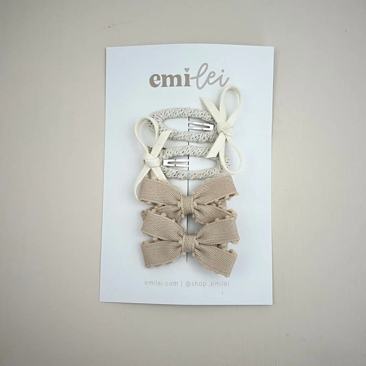 Emi Lei Pigtail Hair Clips - Set of 4