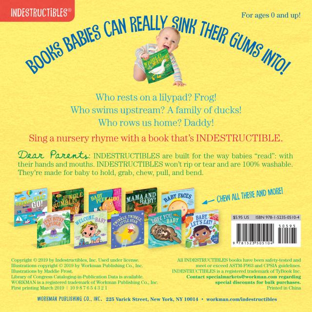 Hachette Book Group Indestructibles: Row, Row, Row Your Boat