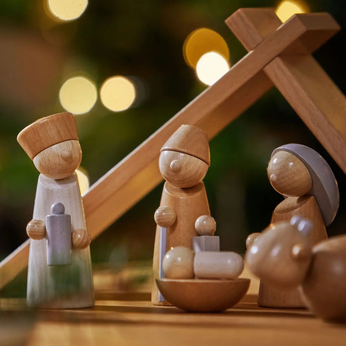 HABA USA Natural Wood Nativity Set