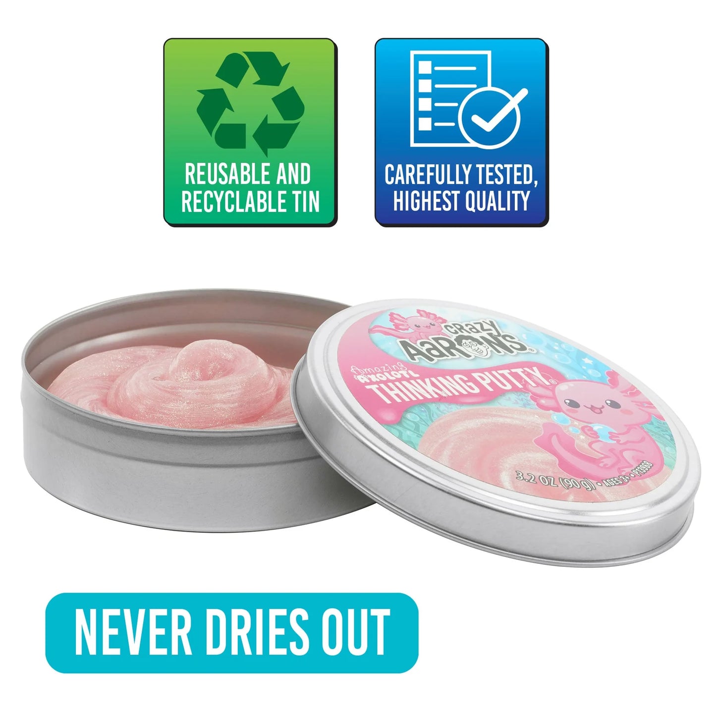 Crazy Aarons Thinking Putty - Amazing Axolotl