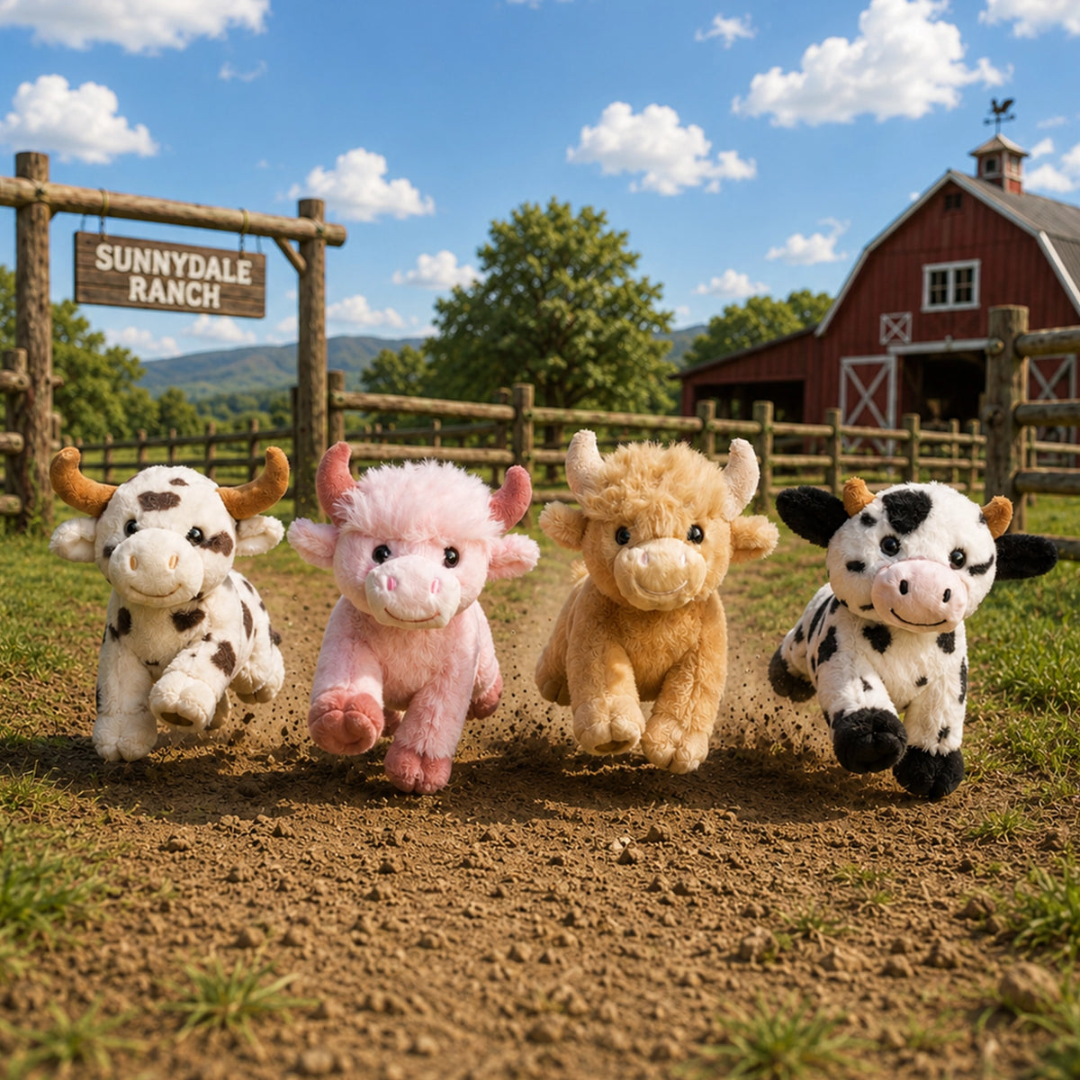 Beverly Hills Teddy Bear Company Mooey Moo Moos Plushee Collection – Assortment