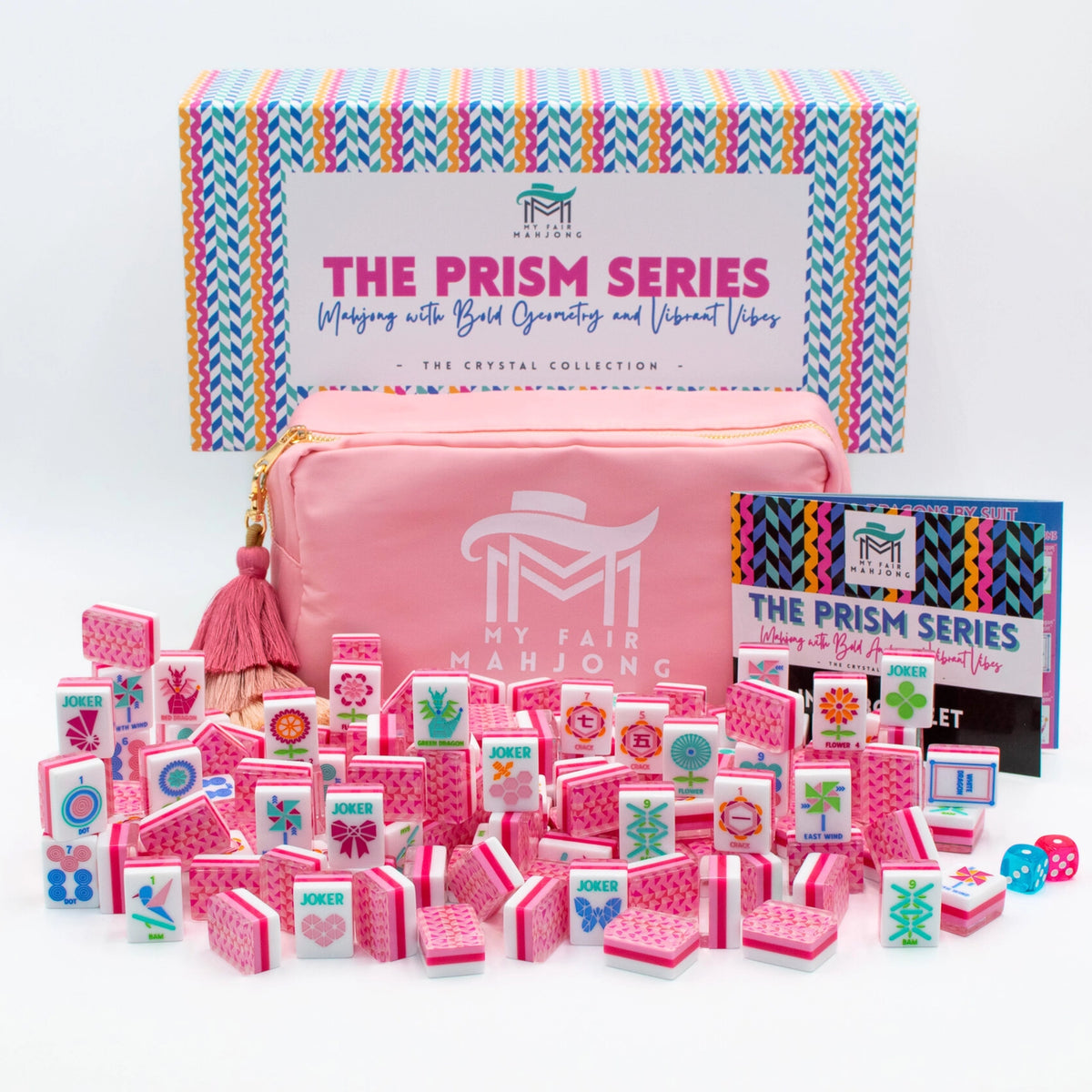 My Fair Mahjong Mini Travel Mahjong Set - Mini Anywhere Series - Pink