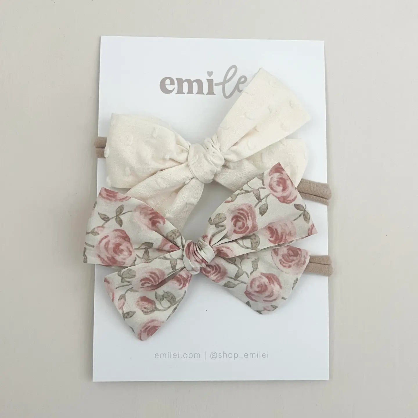 Emi Lei Nylon Stretchy Bow Headband Set