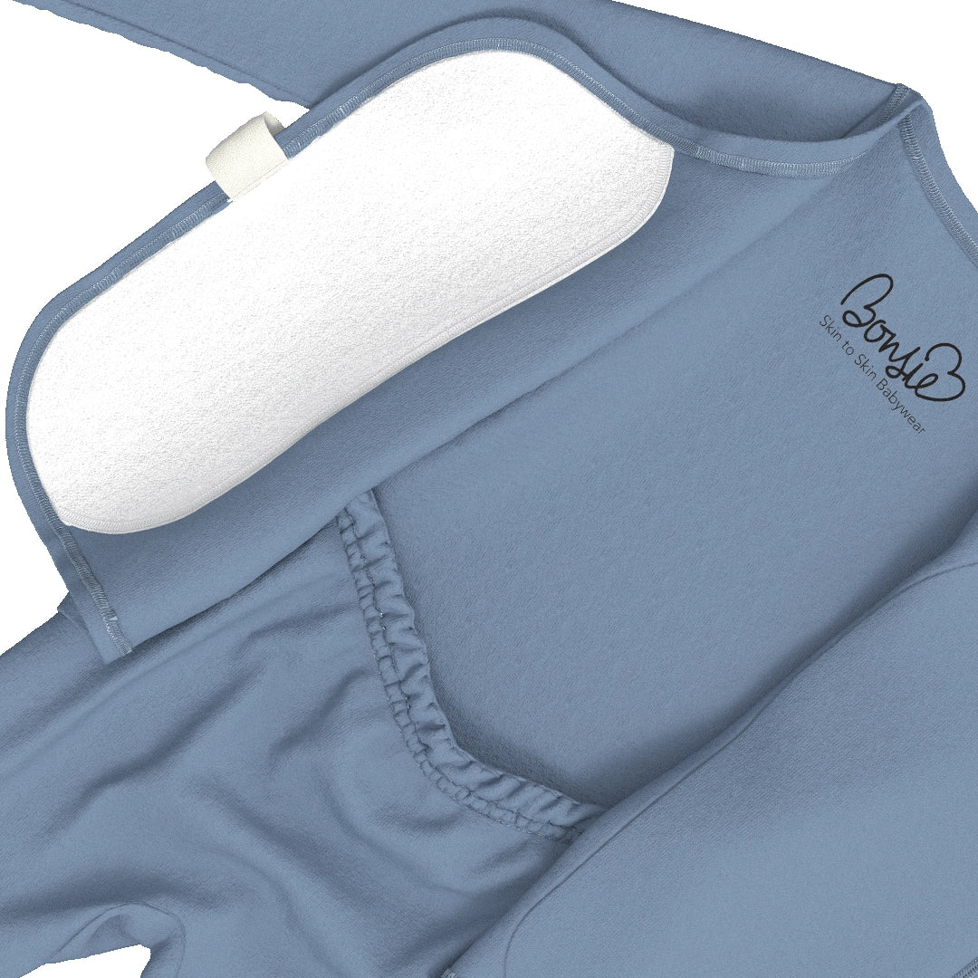 Bonsie Skin to Skin Babywear Footie - Dusty Sky