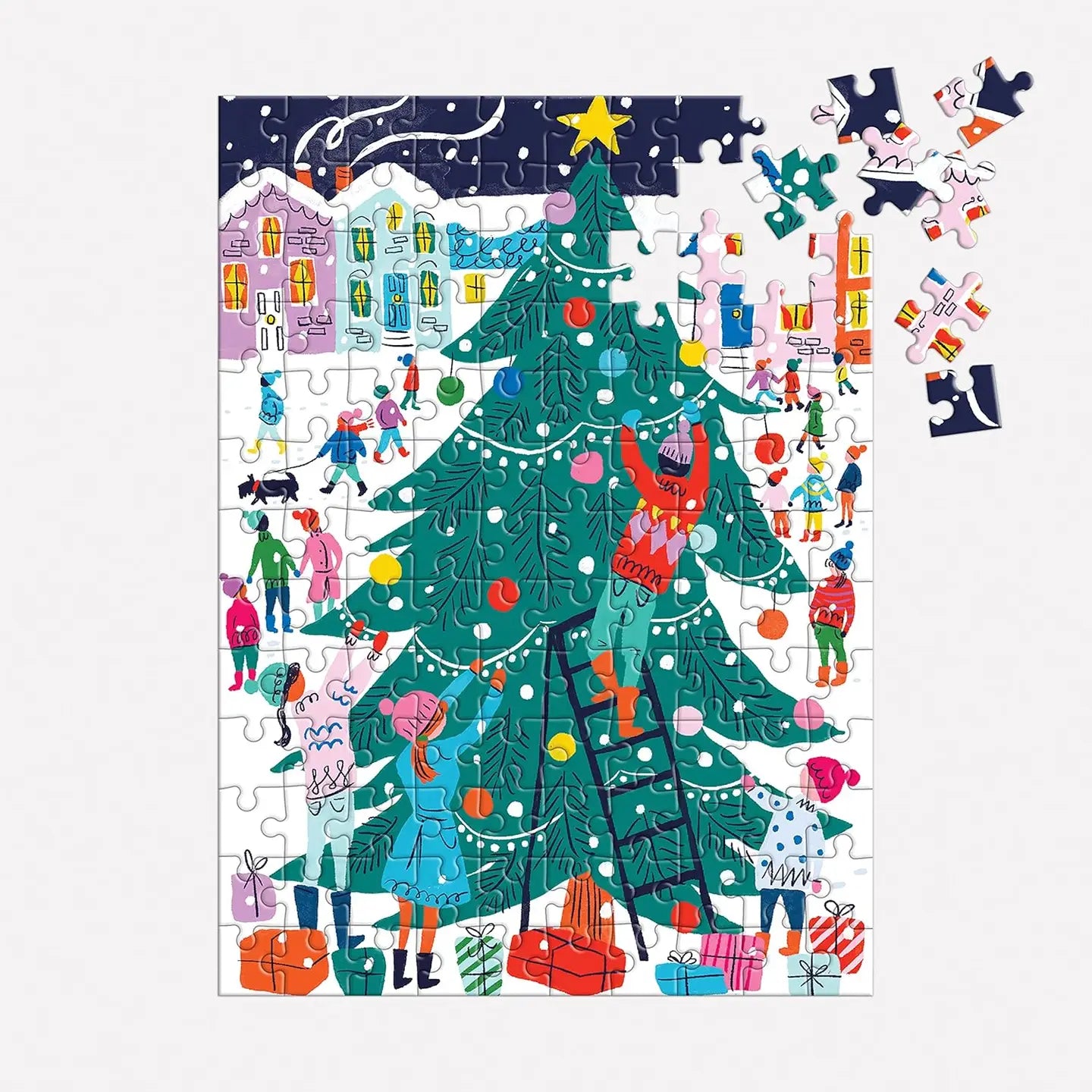 Chronicle Books Tree Decorating 130 Piece puzzle