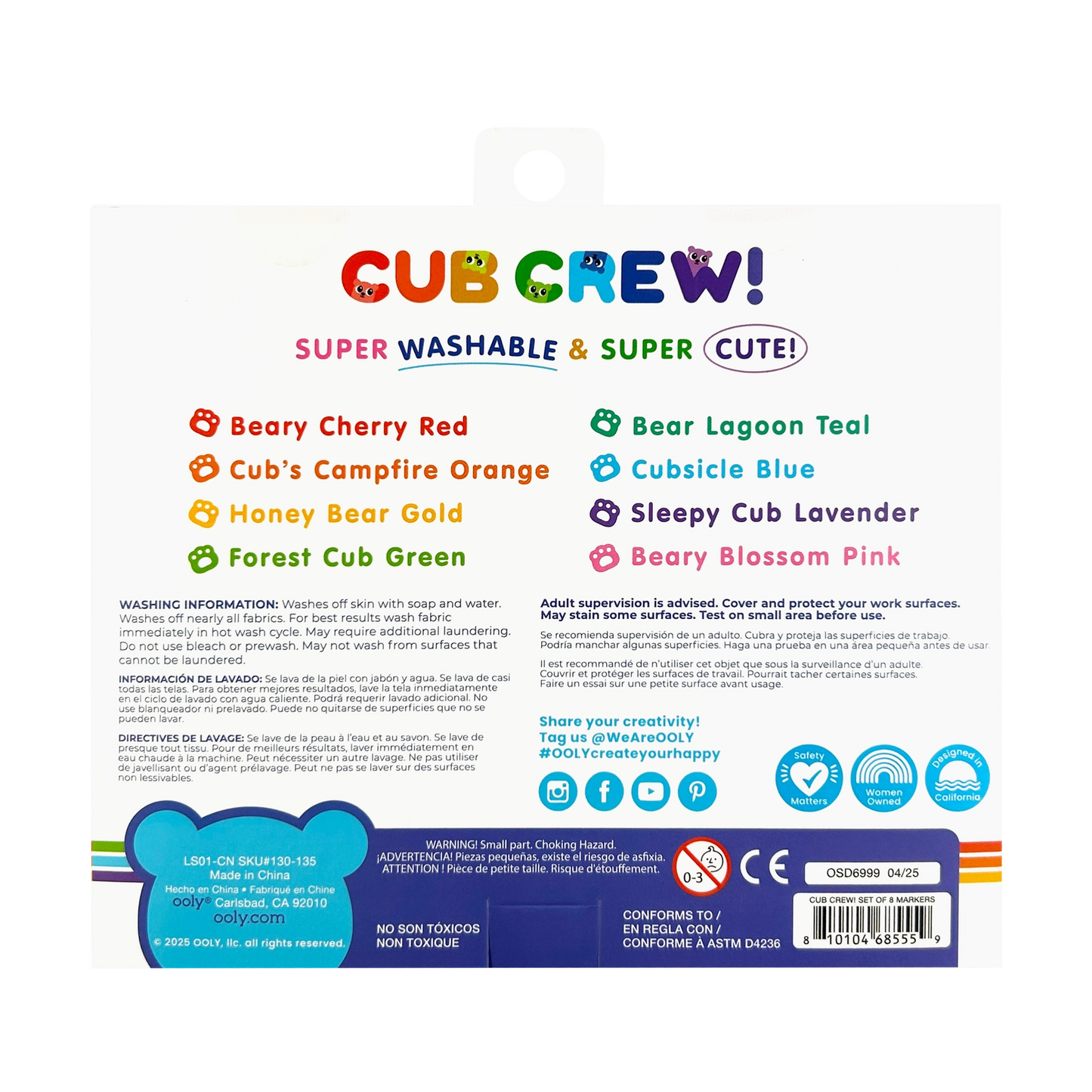 OOLY Cub Crew: Markers (Set of 8)