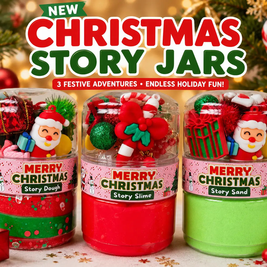 Play Play Dough Christmas Dough Jar