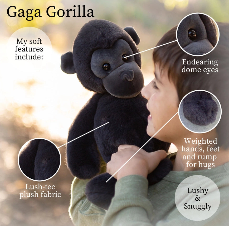 Beverly Hills Teddy Bear Company World Softest Plush Lushee 16 Inch - Gaga Gorilla
