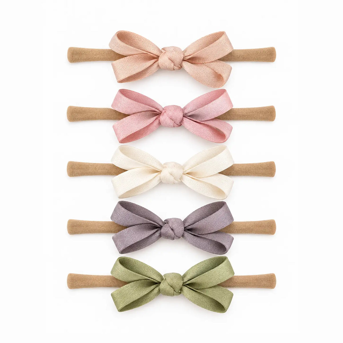 SpearmintLOVE 5-Pack Petite Nylon Bows