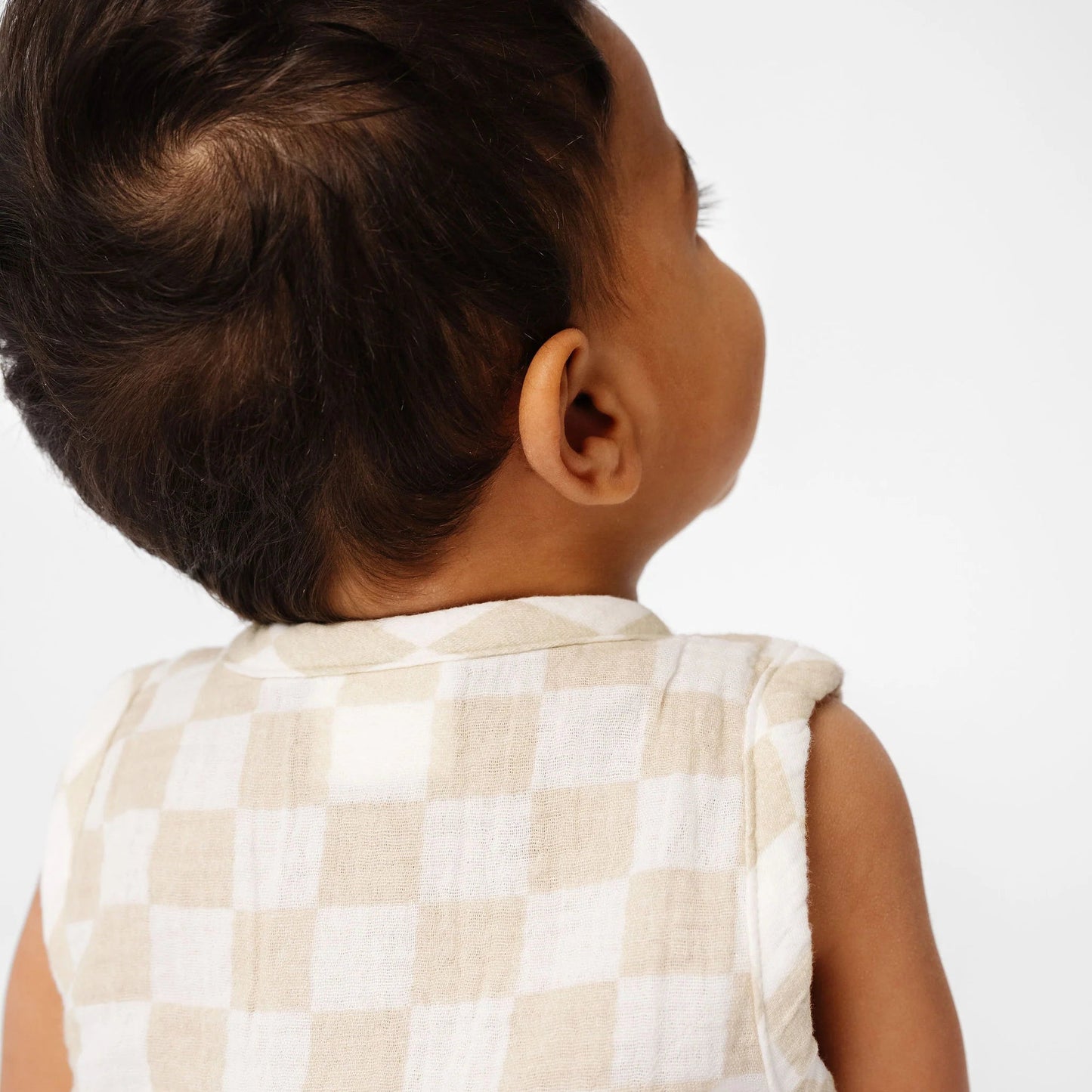 Copper Pearl Snap Romper - Brooks