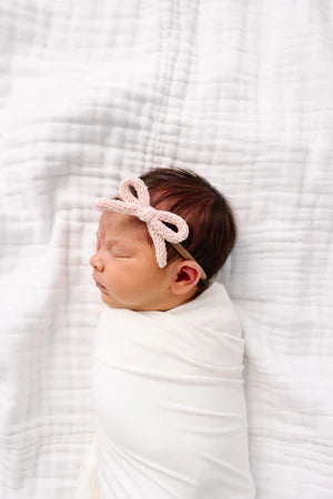 Lou Lou and Company Crochet Bow Headband - Ballet