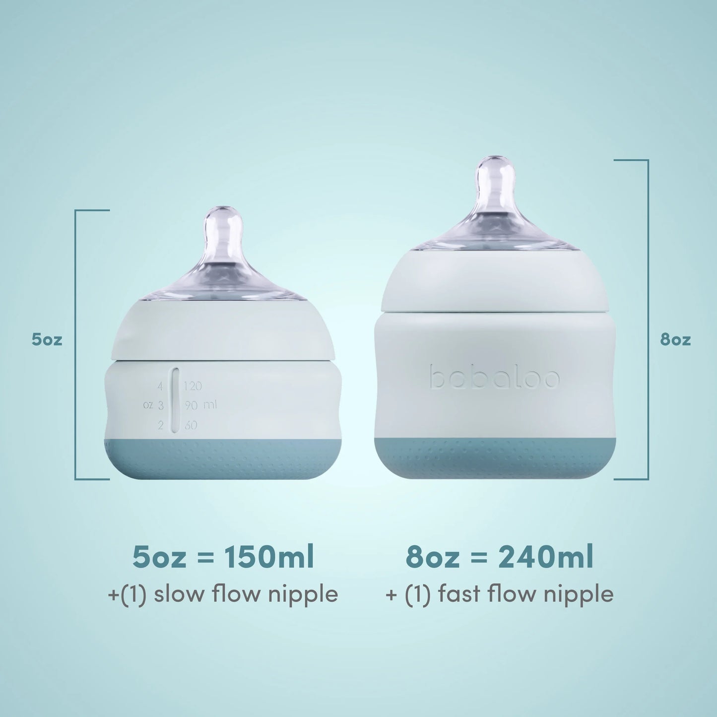 Babaloo Triple Pack 8oz Bottles - Creme