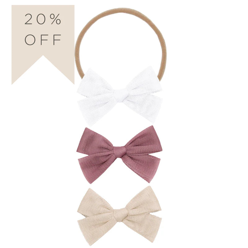 Lou Lou and Company Tulle Bow 3 Pack