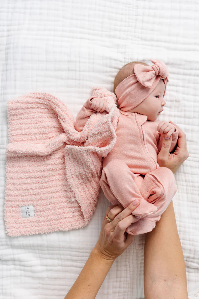 Lou Lou and Company Plush Knit Zipper Footie - Piper