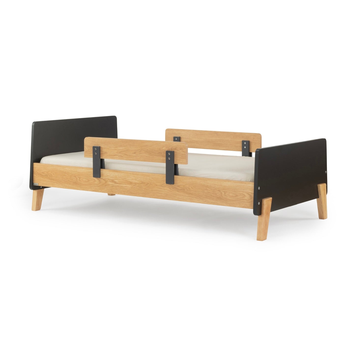 Dadada Fun Bed - Twin - Graphite / Red Oak