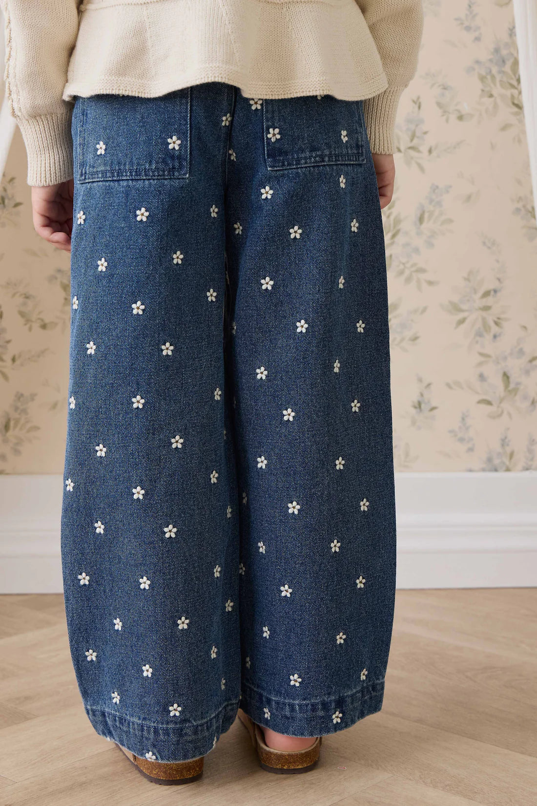 Jamie Kay Amandine Pant - Josie Floral Denim