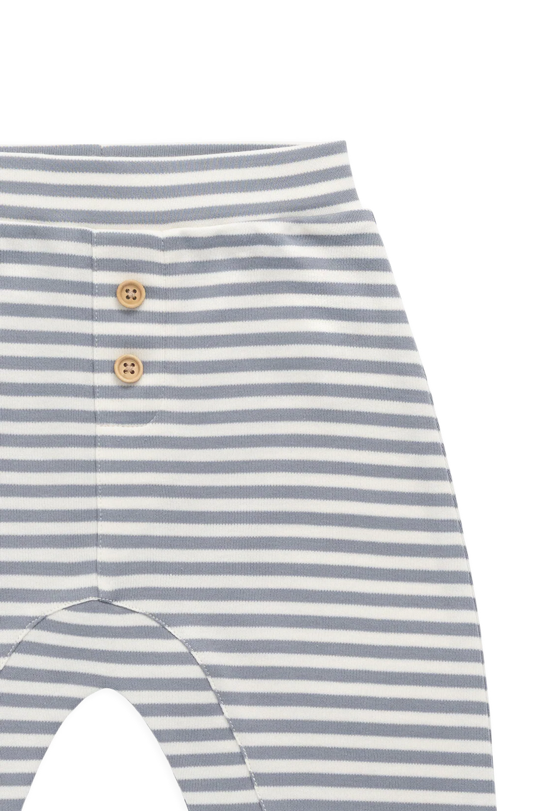 Jamie Kay Pima Cotton Wesley Pant - Narrow Stripe Dawn/Cloud