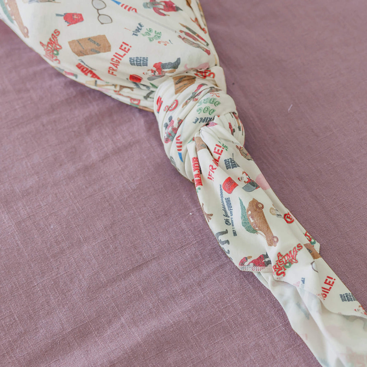 Copper Pearl Knit Swaddle Blanket - a Christmas Story