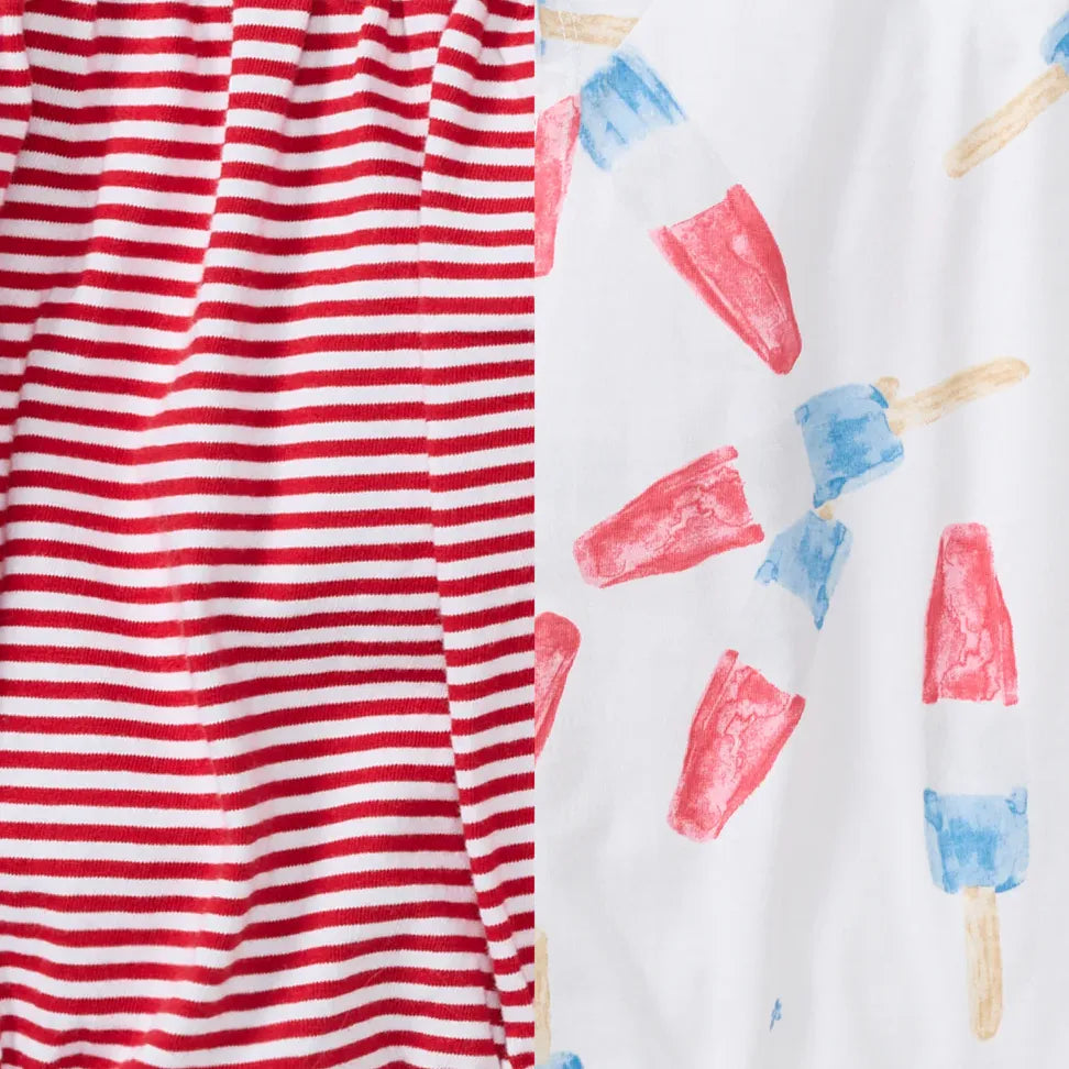 Burt's Bees 2 Pack Rocket Pop Romper - Cloud