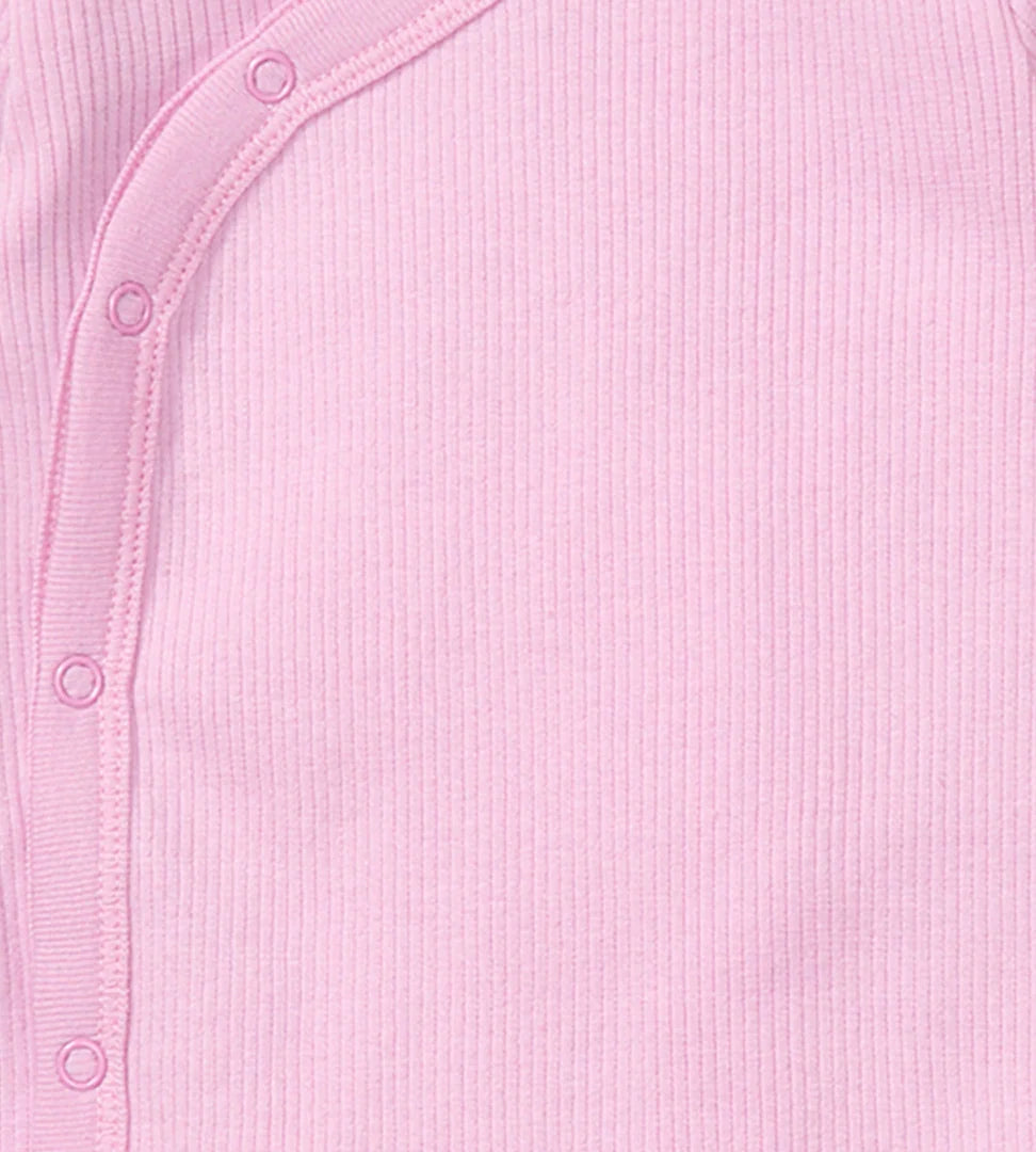 Burt's Bees Wrap Front Bodysuit Set - Crocus