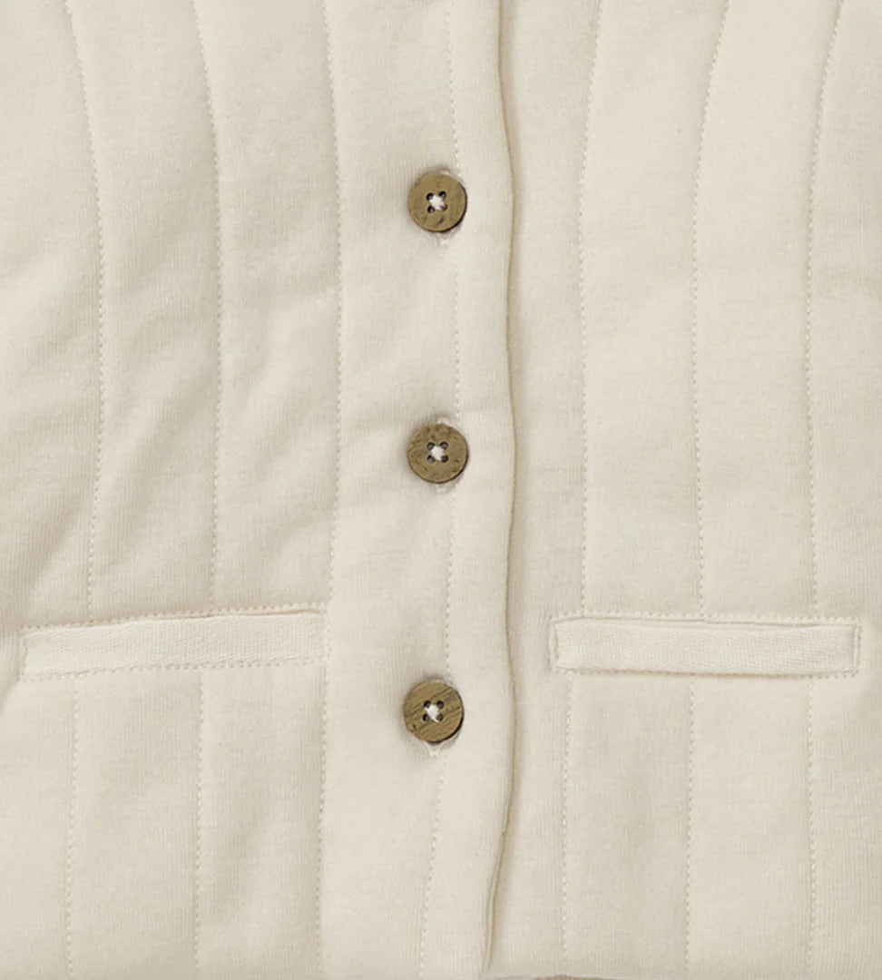 Burts Bees Organic Cotton Quilted Jacket - Oat