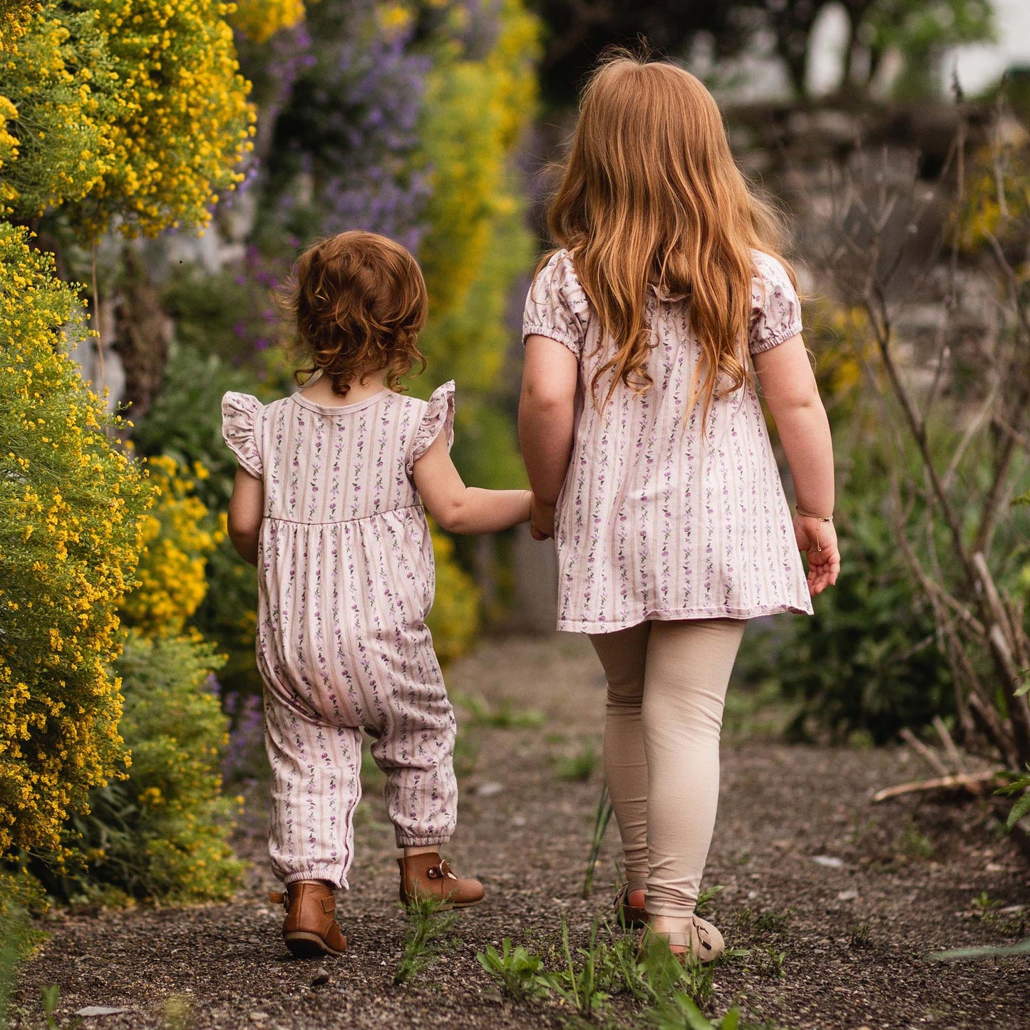 Burt's Bees Farmhouse Floral Jumpsuit - Soft Violet