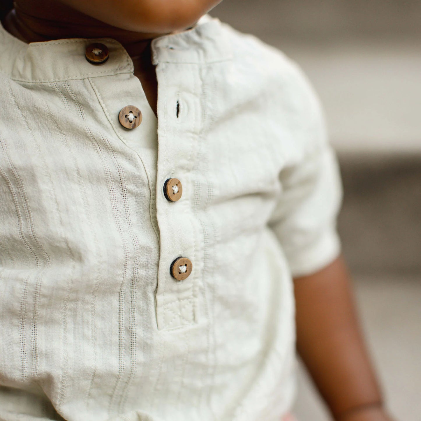 Burts Bees Seersucker Boy Shirt & Shorts Set