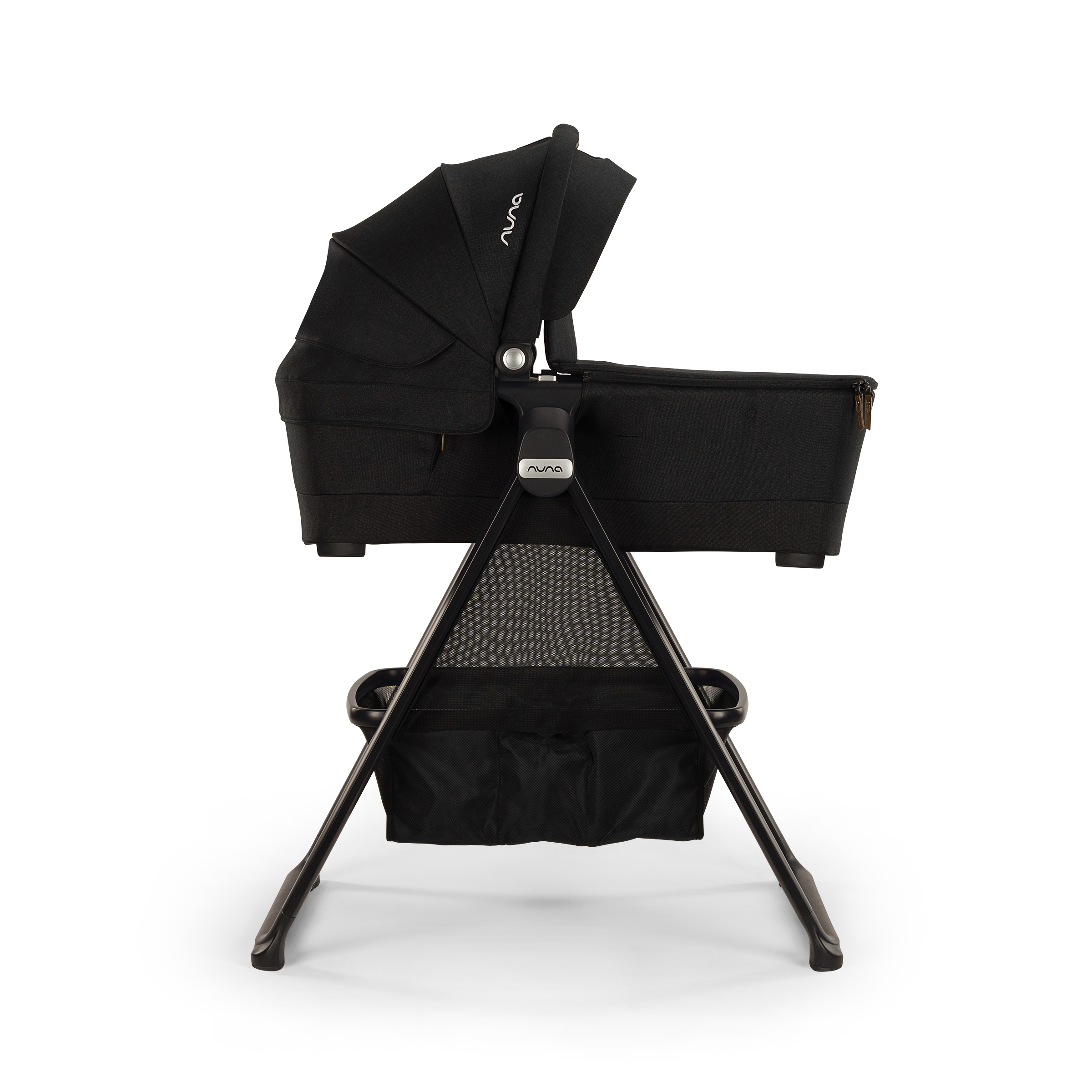 Nuna SWIV & TRIV Bassinet + Stand-Caviar