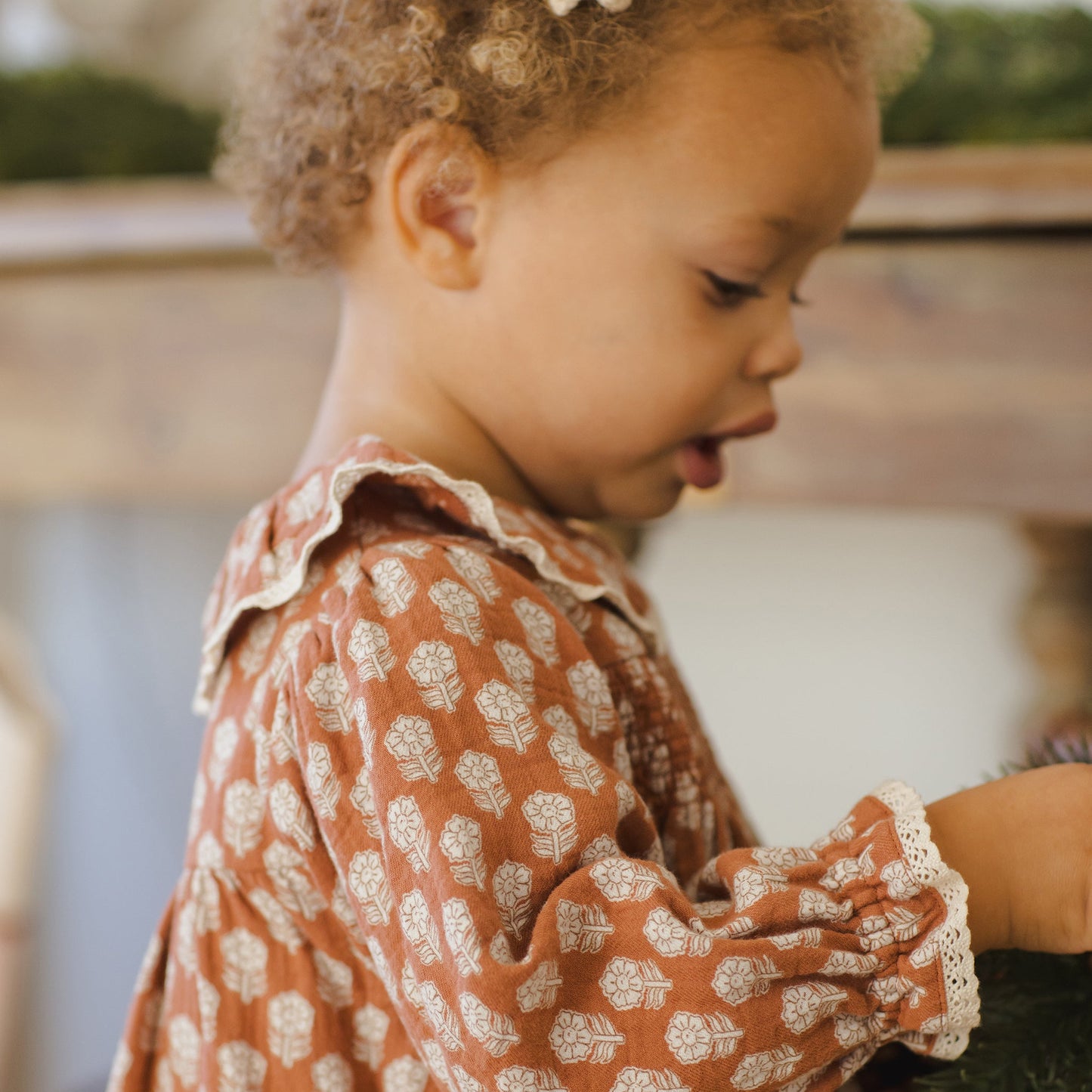 Quincy Mae Callie Dress - Holiday Fleur