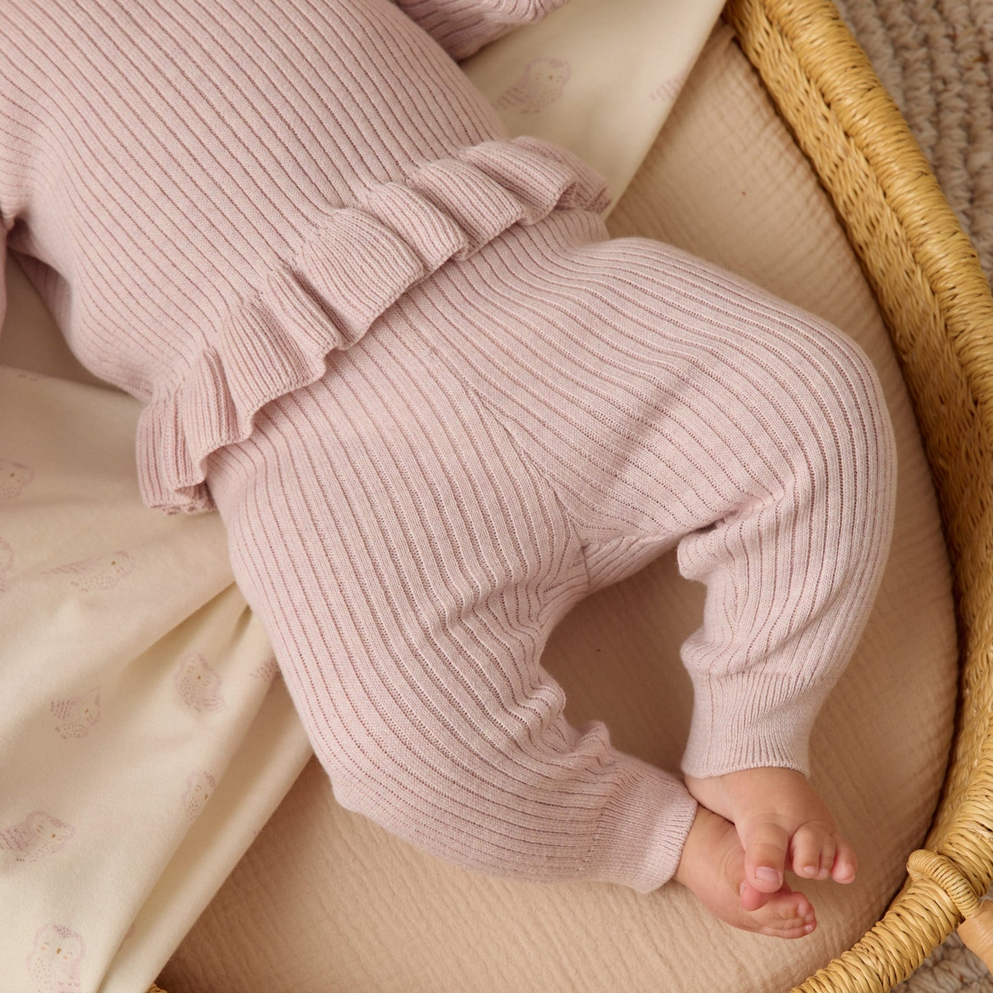 Quincy Mae Rib Knit Legging - Lilac