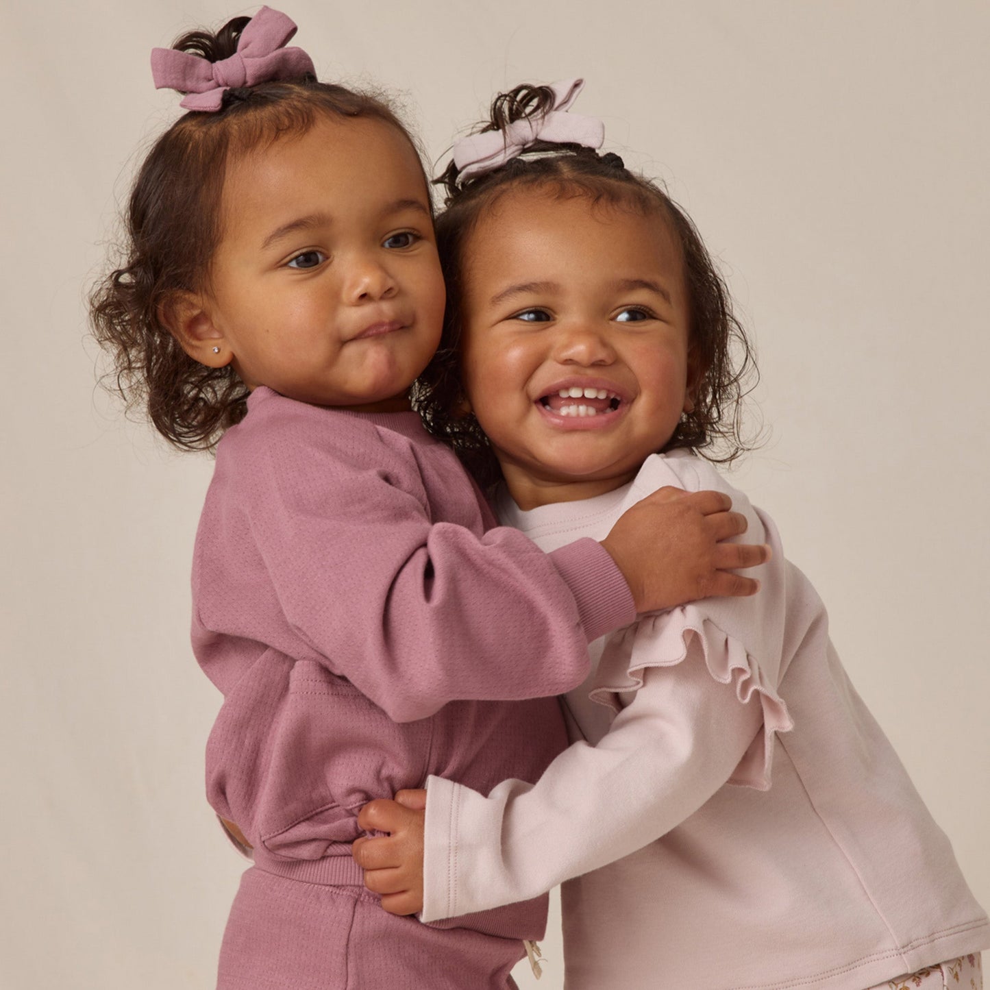 Quincy Mae Ruffle Long Sleeve Tee - Wild Flower