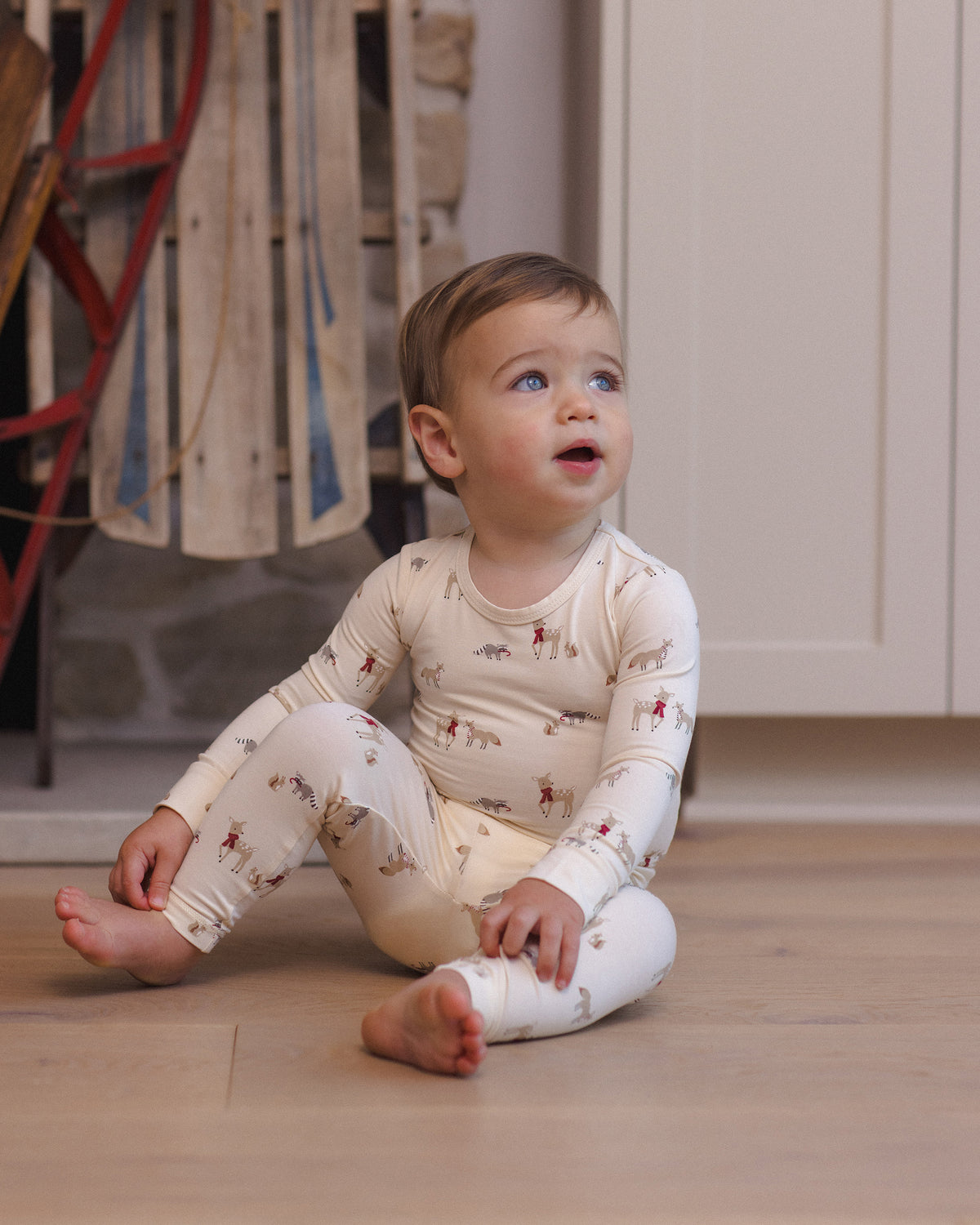 Quincy Mae Bamboo Pajama Set - Forest Friends