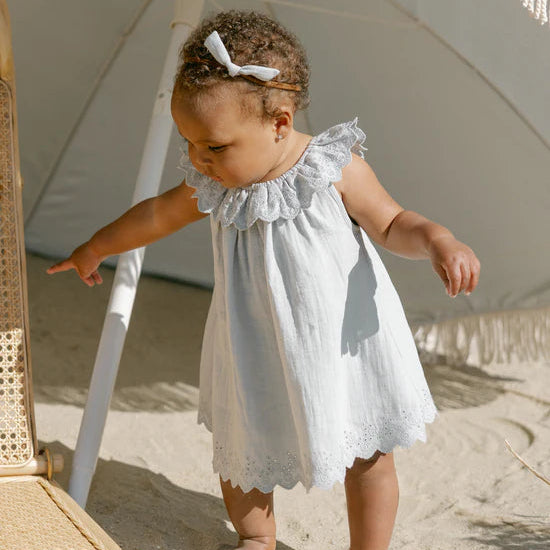 Quincy Mae Little Knot Headband - Sky