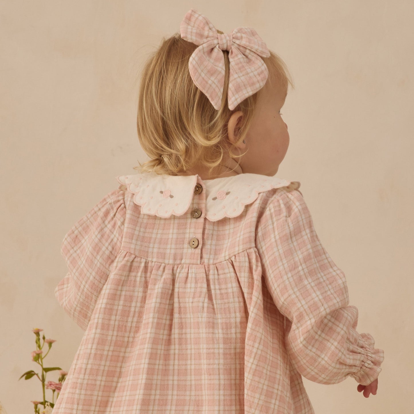 Quincy Mae Callie Dress - Pink Plaid