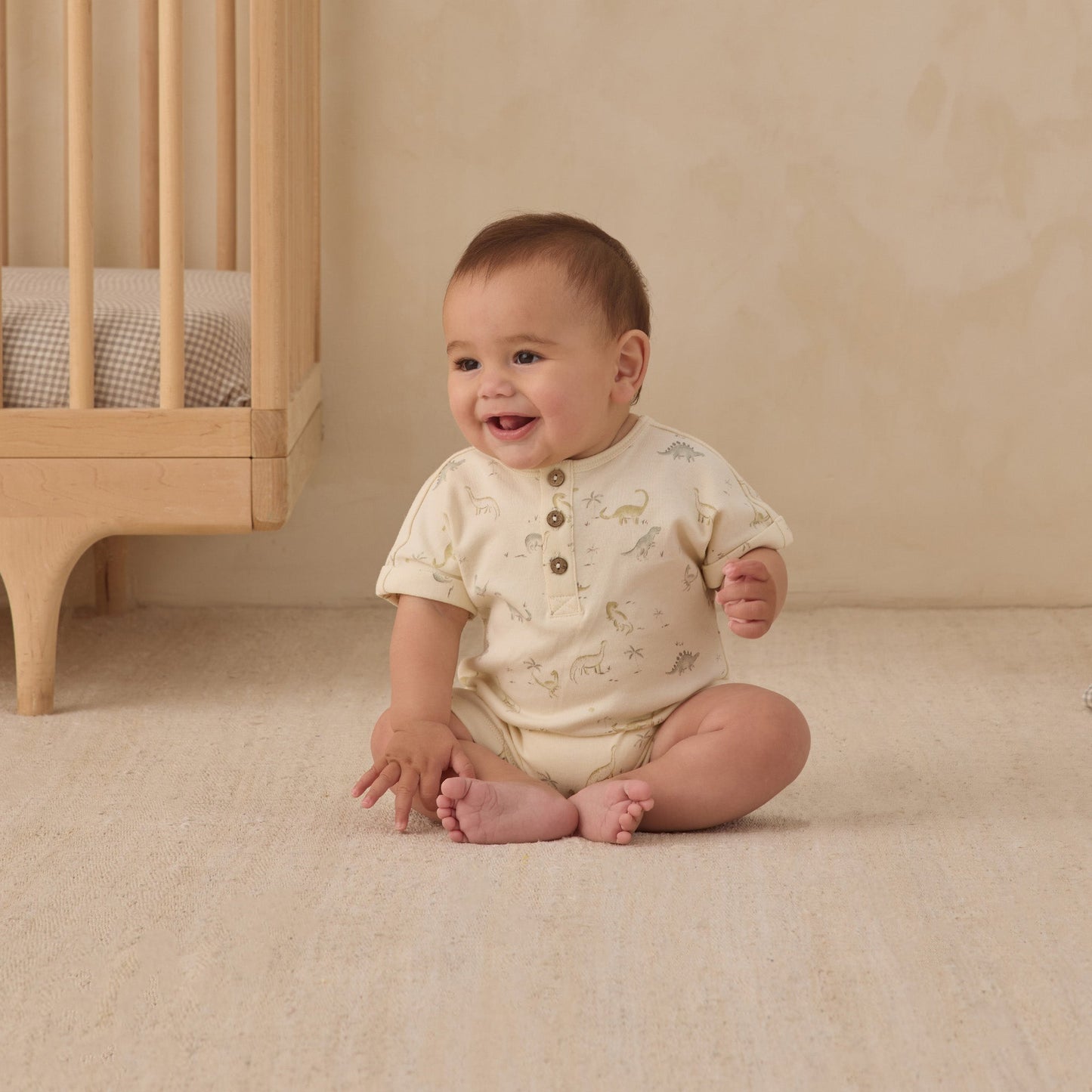 Quincy Mae Short Sleeve One-Piece - Dinosaur