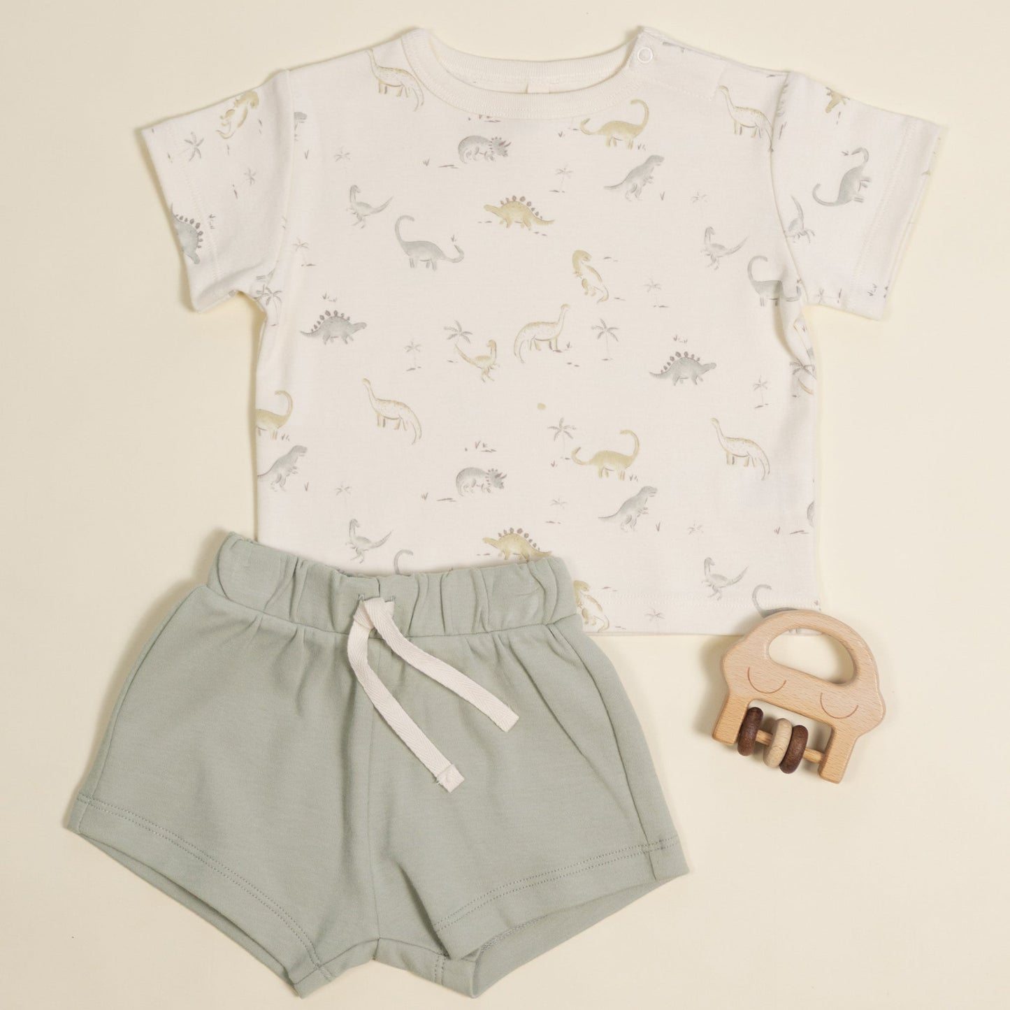 Quincy Mae Boxy Tee - Dinosaur