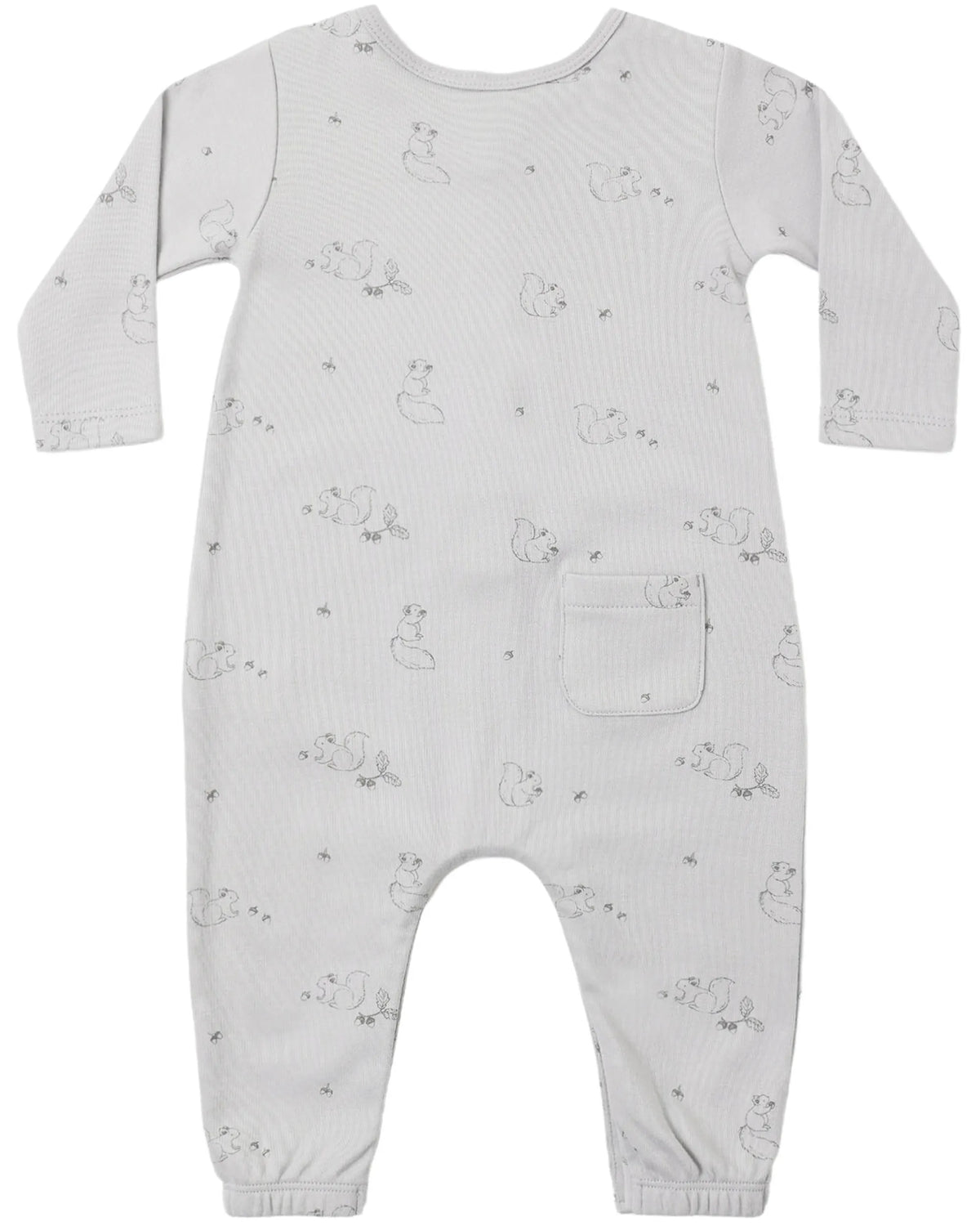 Quincy Mae Long Sleeve Jumpsuit - Squirrel