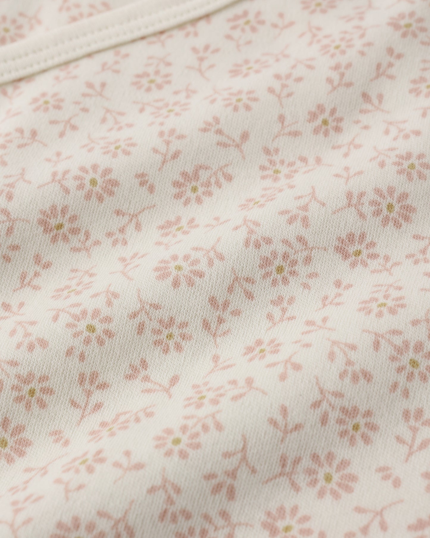 Quincy Mae Wrap Top + Footed Pant Set - Ditsy