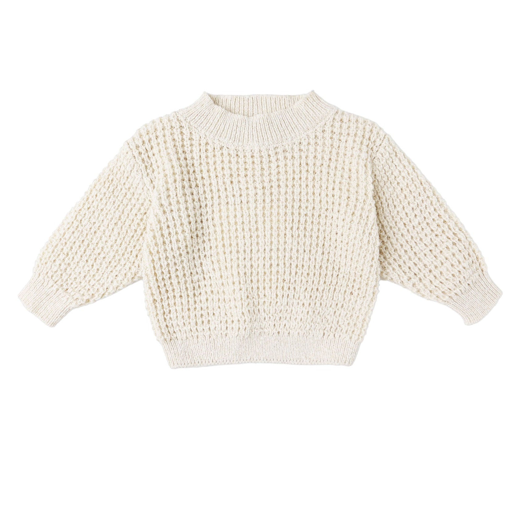 Quincy Mae Chunky Knit Sweater - Natural | The Baby Cubby