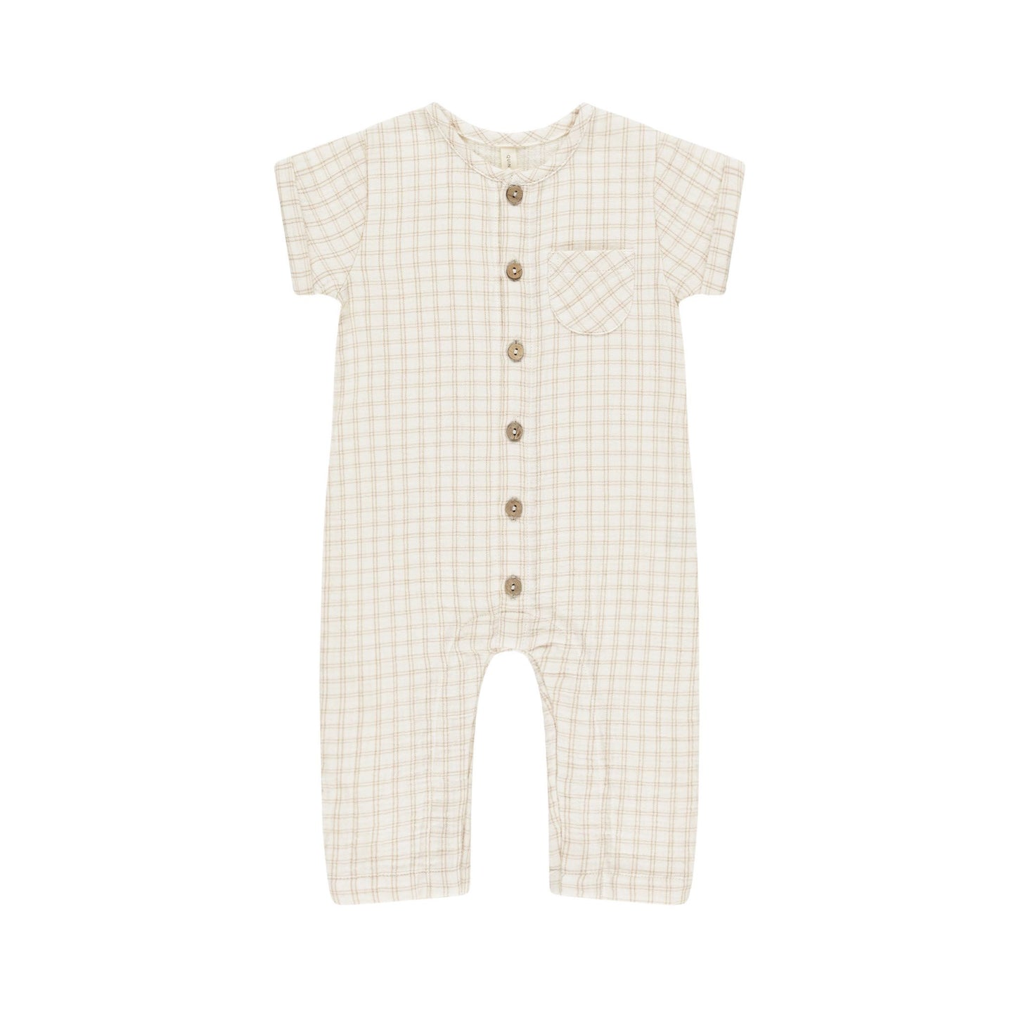Quincy Mae Charlie Jumpsuit - Oat Check