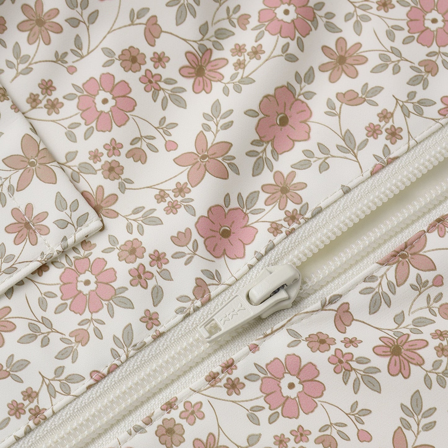 Quincy Mae Bamboo Zip Footie - Bloom