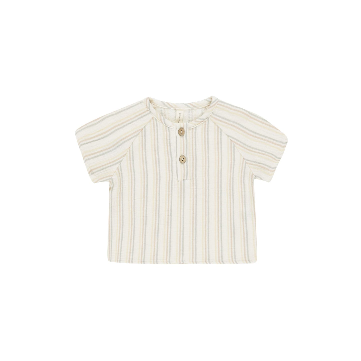Quincy Mae Short Sleeve Zion Shirt - Summer Stripe