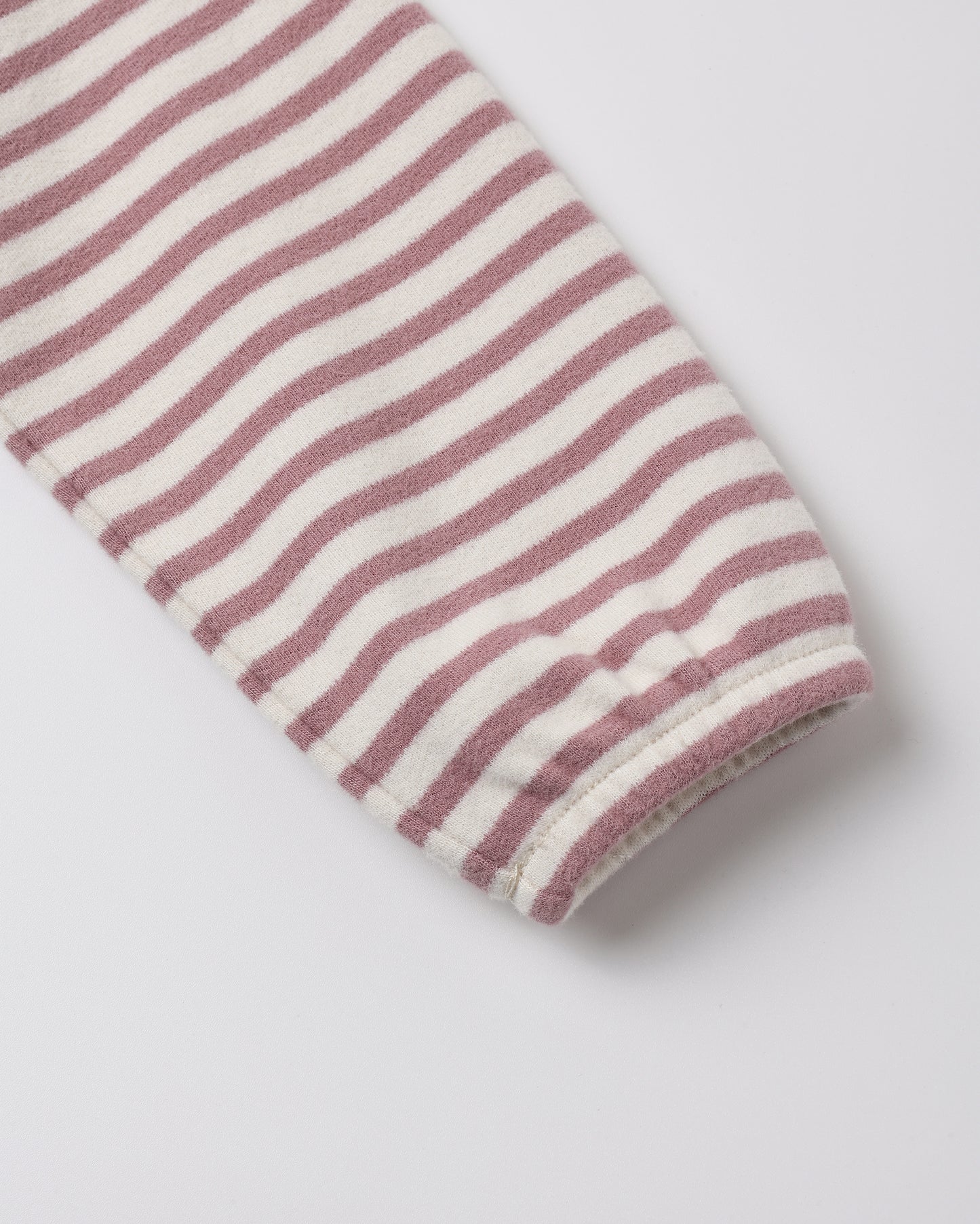 Quincy Mae Ruffle Cozy Set - Mulberry Stripe